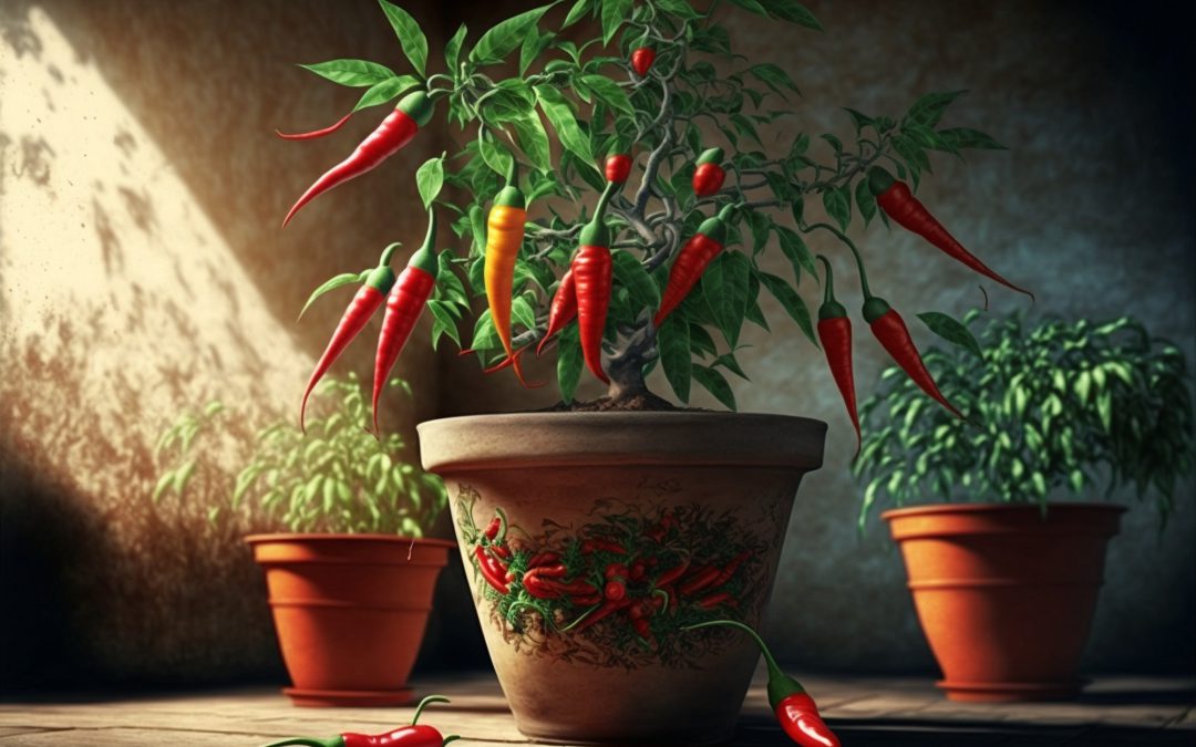 Grow Superhot chili peppers in pots