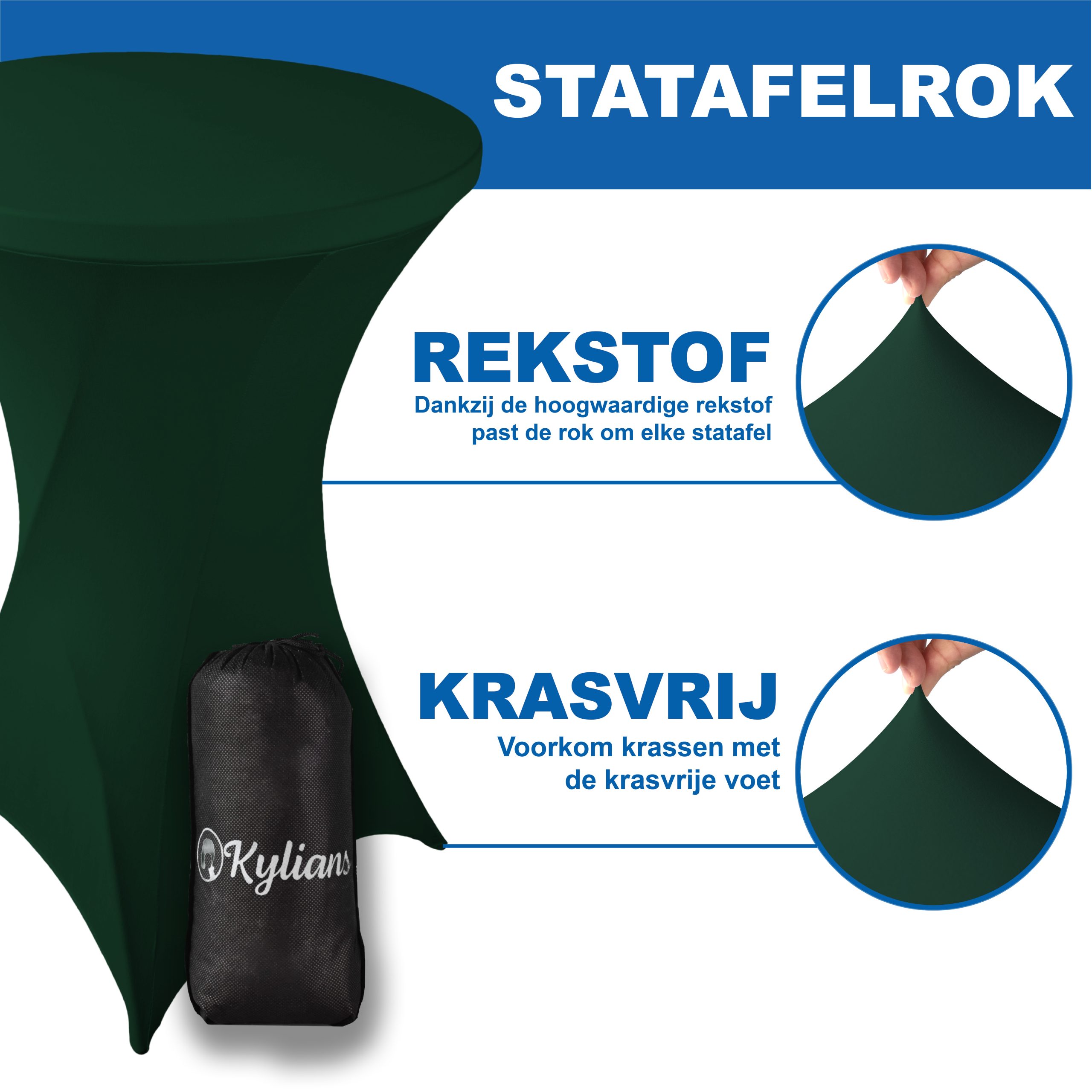 Statafelrok Donker Groen - Afbeelding 2