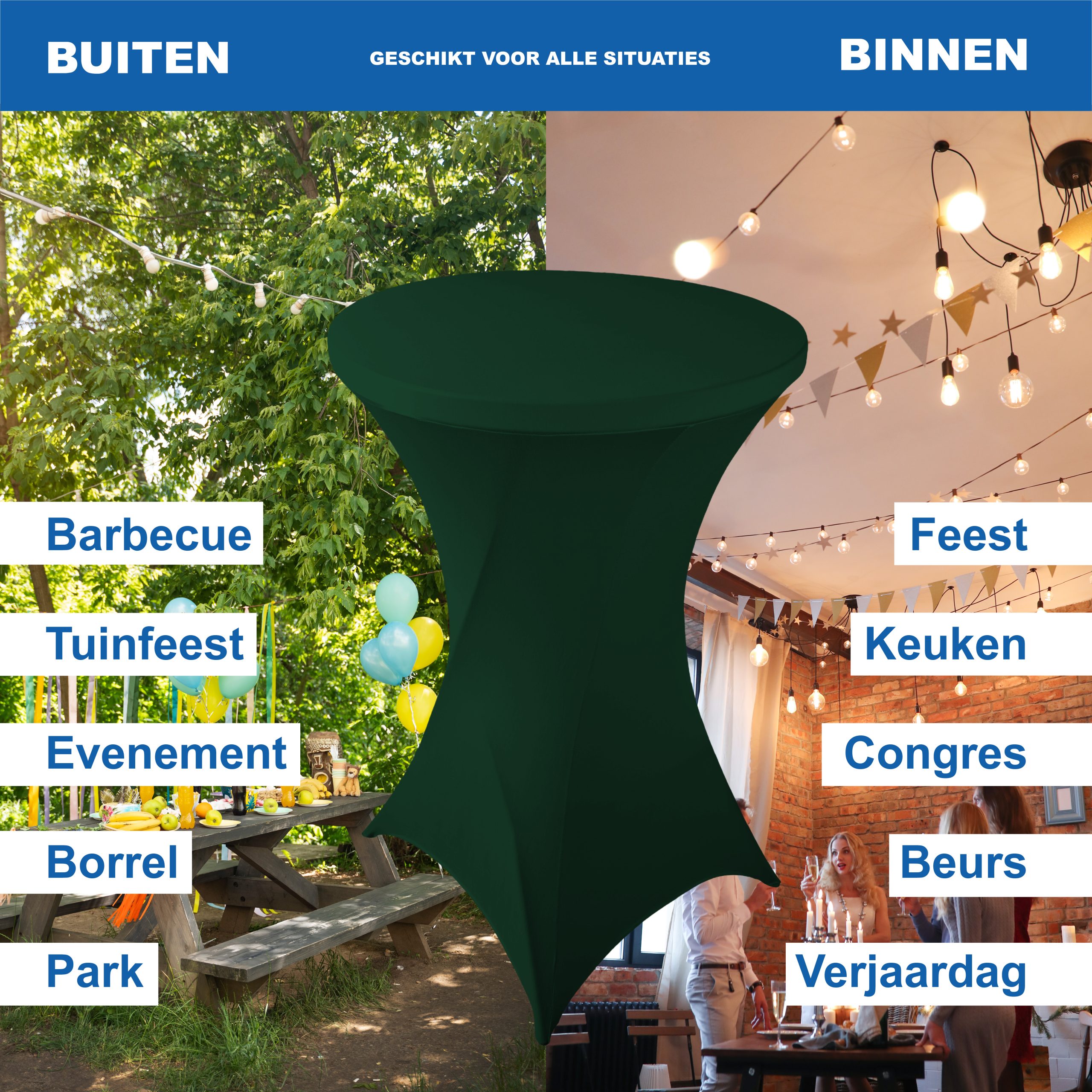 Statafelrok Donker Groen - Afbeelding 4